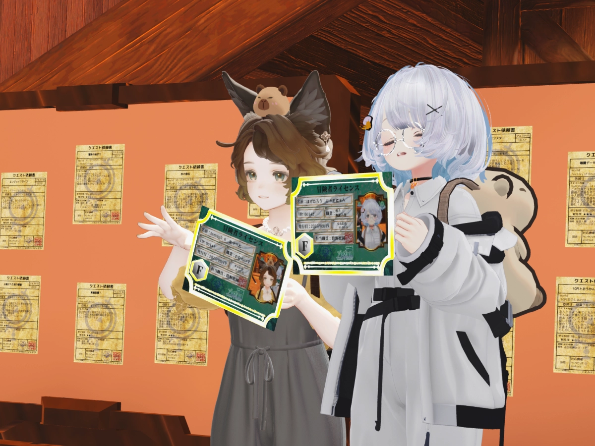 ライセンスカード発行の瞬間